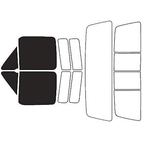Rvinyl Window Tint Kit Compatible with Ford F-250 1980-1991 (2 Door) - Back Precut Kit - 20%