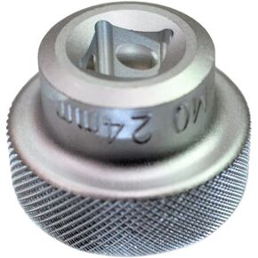 PT Auto Warehouse OFS-24MM - Low Profile Oil Filter Wrench Socket - 24mm