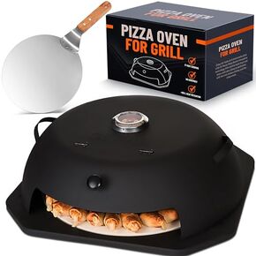 Pizza Oven Outdoor for Grill - Grill Top Pizza Oven For Outside - Pizza Stone, Pizza Peel Kit - Small Portable Home Backyard BBQ Pizzas Maker Charcoal Grill, Pellet, Propane Gas and Wood Fire in Kuwait
