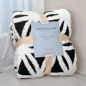 LOMAO Sherpa Fleece Blanket Fuzzy Soft Bed Blanket Dual Sided Throw Blanket fit Couch Sofa (Grey,51x63) in Kuwait