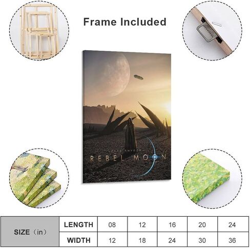 Rebel Moon Movie Poster Posters & Prints Poster Decorative Painting Canvas Wall Art Living Room Posters Bedroom Painting 16x24inch(40x60cm) in Saudi Arabia