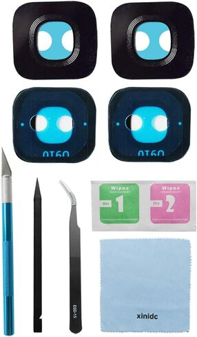 Original OEM Rear Back Camera Glass Lens Replacement for Samsung Galaxy S9 with Adhesive Preinstalled + Repair Tools Set (2pcs Camera Glass) in Kuwait