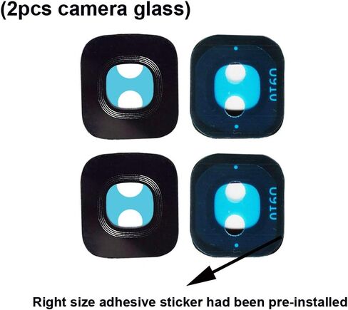 Original OEM Rear Back Camera Glass Lens Replacement for Samsung Galaxy S9 with Adhesive Preinstalled + Repair Tools Set (2pcs Camera Glass) in Kuwait