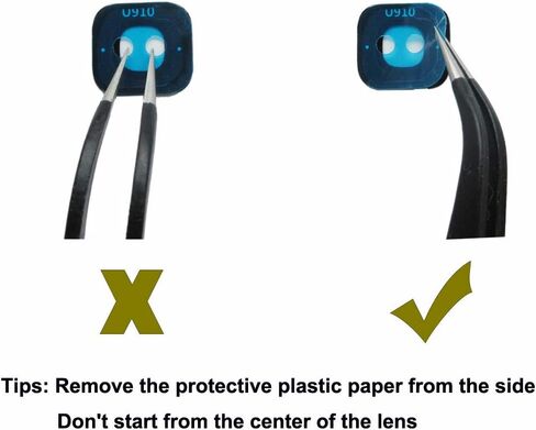 Original OEM Rear Back Camera Glass Lens Replacement for Samsung Galaxy S9 with Adhesive Preinstalled + Repair Tools Set (2pcs Camera Glass) in Kuwait