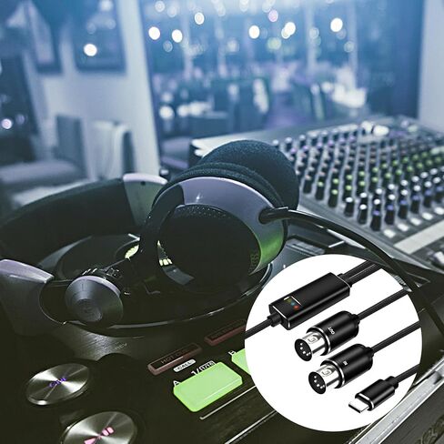 XMSJSIY MIDI إلى USB C نوع C محول كابل واجهة 5 دبوس MIDI إلى نوع C محول الإدخال والإخراج محول سلك للوحة مفاتيح البيانو إلى جهاز الكمبيوتر المحمول Mac مع مؤشر LED -2M/6.5FT in Saudi Arabia