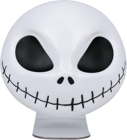 Paladone Nightmare Before Christmas Jack Mask Light وديكور الهالوين - مثبت على الحائط أو قائم بذاته، يتضمن كابل USB - إضاءة Jack Skellington على شكل 18 سم in Saudi Arabia