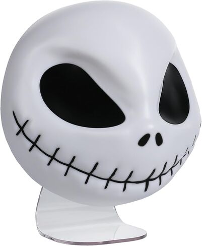 Paladone Nightmare Before Christmas Jack Mask Light وديكور الهالوين - مثبت على الحائط أو قائم بذاته، يتضمن كابل USB - إضاءة Jack Skellington على شكل 18 سم in Saudi Arabia