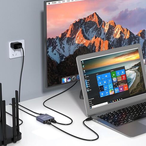 Ethernet Splitter 1 to 2,Gigabit Ethernet Splitter,LAN Splitter,RJ45 Splitter for Cat5/5e/6/7/8 Cable in Kuwait