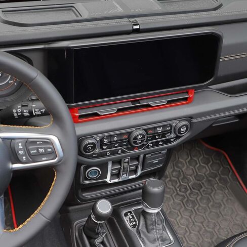 JWWY for Jeep JL Center Console Air Outlet Cover Trim for 2024 Jeep Wrangler JL JLU & Gladiator JT Interior Accessories Carbon Fiber in Kuwait