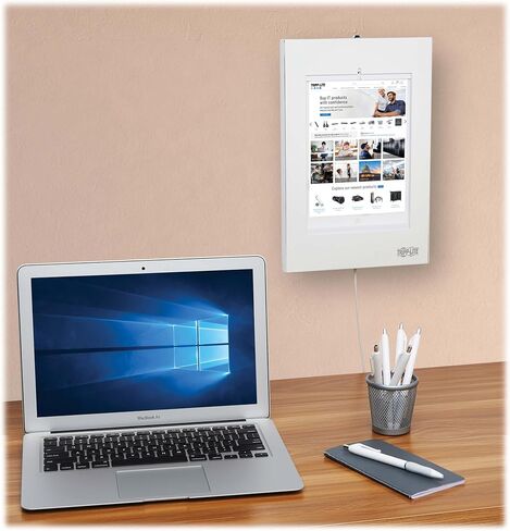 TRIPP LITE Secure Tablet Kiosk Wall Mount for iPad & Android, Anti-Theft Lock & Keys Included, Supports 9.7" to 11" Tablets, Pads Protect from Scratches & Scuff Marks, 5-Year Warranty (DMTB11) in Kuwait
