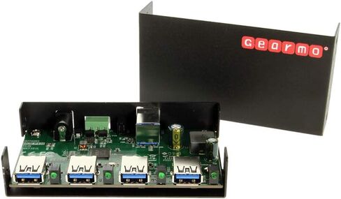 Gearmo USB 3.0 4 Port Metal Hub مع حماية 15KV ESD وأقواس التثبيت in Kuwait