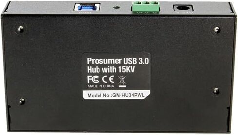 Gearmo USB 3.0 4 Port Metal Hub مع حماية 15KV ESD وأقواس التثبيت in Kuwait