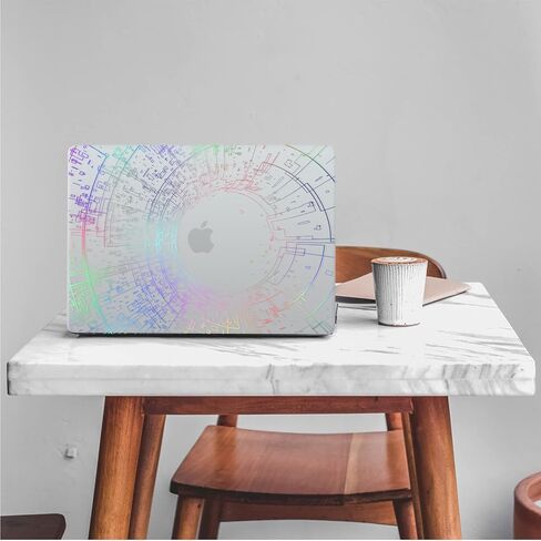 Frosted Case for New MacBook Air 13.6 Inch (2022-2024 Release Model: A3113 M3 A2681 M2 Chip), Notebook Case and Keyboard Cover and Screen Protector, (Matte White Rose Gold Lace) F04 in Kuwait