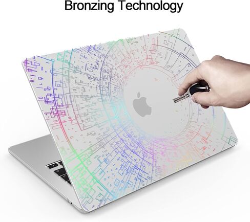 Frosted Case for New MacBook Air 13.6 Inch (2022-2024 Release Model: A3113 M3 A2681 M2 Chip), Notebook Case and Keyboard Cover and Screen Protector, (Matte White Rose Gold Lace) F04 in Kuwait