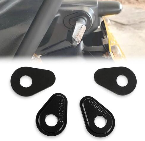LQMY Accessories 4 Pcs Black Motorcycle Turn Signal Adapter Spacers, Fit with FZ 09 Tenere 700 2019-2021 MT07 2014-2018 MT09 Tracer 900 FJ09 2015-2018 Tenere 700 2019-2021 XSR 900 2016-2018 Black in Saudi Arabia