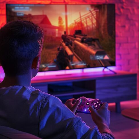 وحدة تحكم التبديل متوافقة مع Switch/Switch Lite/Switch OLED/Windows/iOS/Android، مفتاح مريح غير قابل للانزلاق، لوحة تحكم عن بعد للتبديل مع جيروسكوب 6 محاور، محرك مزدوج، تنبيه وتوربو. (أسود) in Kuwait