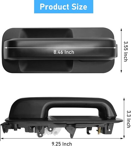 Moonlinks Compatible with Ford Focus 2008 2009 2010 2011 Exterior Door Handle Kit, Front Right Passenger Side Replaces 8S4Z-5422404-CA, Cap w/o Keyhole 8S4Z-5422088-CA, Bracket 8S4Z-5426684-B Chrome in Saudi Arabia