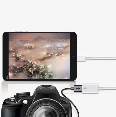 محول USB OTG لأجهزة iPhone + محول OTG من النوع C لأجهزة andorid، موصل USB أنثى يدعم قارئ بطاقة الاتصال، محول محرك فلاش USB لأجهزة iPad، محول كاميرا USB iOS يدعم مزامنة البيانات in Kuwait