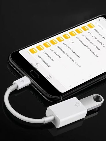 محول USB OTG لأجهزة iPhone + محول OTG من النوع C لأجهزة andorid، موصل USB أنثى يدعم قارئ بطاقة الاتصال، محول محرك فلاش USB لأجهزة iPad، محول كاميرا USB iOS يدعم مزامنة البيانات in Kuwait