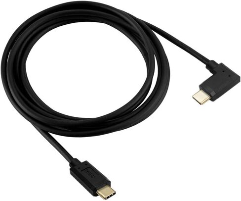 كابل USB C، USB 3.1 نوع C (USB-C إلى USB-C) كابل شحن سريع ذكر إلى ذكر 5A، سلك نوع C مطلي بالذهب 90 درجة لأجهزة الكمبيوتر المحمول والكمبيوتر اللوحي والهاتف المحمول (M/M لأعلى ولأسفل 0.3M/1Ft) ) in Saudi Arabia