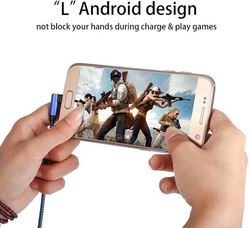 كابل Micro USB، 3 كابلات USB بطول 10 أقدام، شاحن Android، كابل USB إلى Micro USB، شاحن Android سريع الشحن، شاحن هاتف Android، كابل شحن Android، سلك شاحن Android (أزرق) in Kuwait