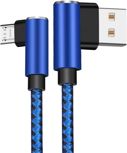 كابل Micro USB، 3 كابلات USB بطول 10 أقدام، شاحن Android، كابل USB إلى Micro USB، شاحن Android سريع الشحن، شاحن هاتف Android، كابل شحن Android، سلك شاحن Android (أزرق) in Saudi Arabia