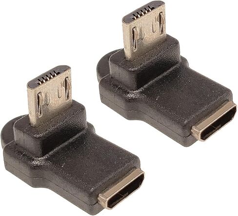 Micro USB 2.0 5Pin Male to Female M to F Extension Connector Adapter Long Plug Connector 90 Degree Right & Left Up Down Angled (ST+UP+DO+LE+RI) in Saudi Arabia