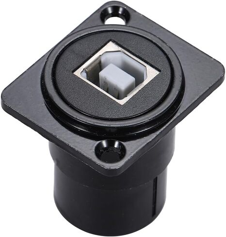 2PCS Panel Mount USB B to USB A D Type Connector for Printer in Kuwait