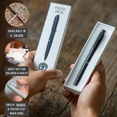 Fidgi Pen - Functional Fidget Toy with 7 Different Features, Smooth and Lightweight, Universal Ink Refills in Saudi Arabia