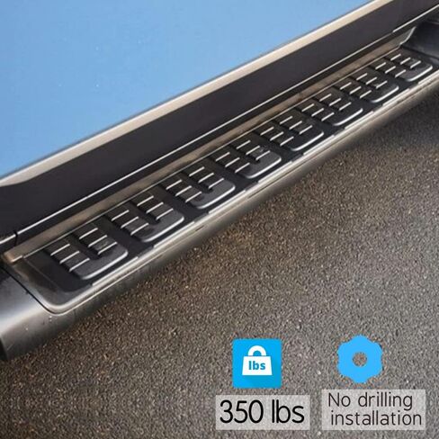 خطوات جانبية مناسبة لسيارة Toyota FJ Cruiser 2007-2014 لوحة الجري السوداء Nerf Bar in Kuwait