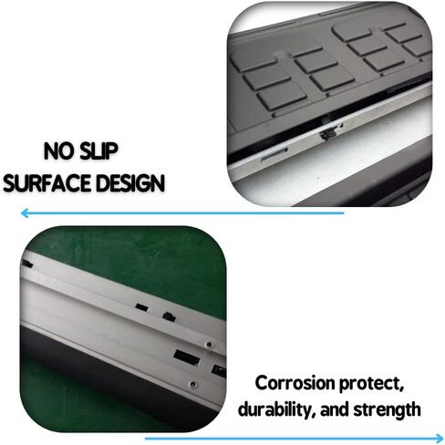 خطوات جانبية مناسبة لسيارة Toyota FJ Cruiser 2007-2014 لوحة الجري السوداء Nerf Bar in Kuwait