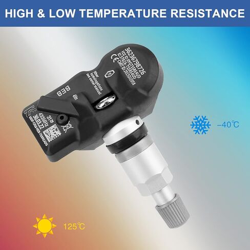 أجهزة استشعار ضغط الإطارات TPMS المبرمجة مسبقًا 433 ميجا هرتز بديل لجهاز BMW Mini Rolls-Royce 36236798726 مجموعة من 4 in Kuwait