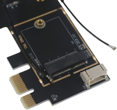 محول بطاقة Wi-Fi من الكمبيوتر المحمول إلى سطح المكتب (PCIe x1) لبطاقات شبكة M.2 PCIe مع دعم Bluetooth (المحول_فقط) in Saudi Arabia