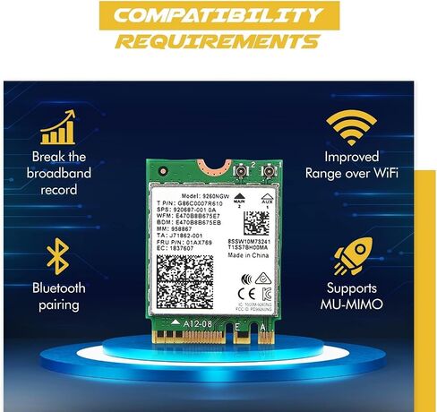 محول بطاقة Wi-Fi من الكمبيوتر المحمول إلى سطح المكتب (PCIe x1) لبطاقات شبكة M.2 PCIe مع دعم Bluetooth (المحول_فقط) in Saudi Arabia