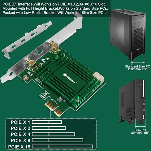 بطاقة Wifi 6E 5400 ميجابت في الثانية PCIE ثلاثية النطاق من FengSmart لأجهزة Windows 11 و10 64 بت وLinux Kernel 5.1 لأجهزة الكمبيوتر المكتبية، 2.4 جيجا هرتز 574 ميجا بت في الثانية، 5 جيجا هرتز 2400 ميجا بت في الثانية و6 جيجا هرتز 2400 ميجا بت في الثانية لل in Kuwait