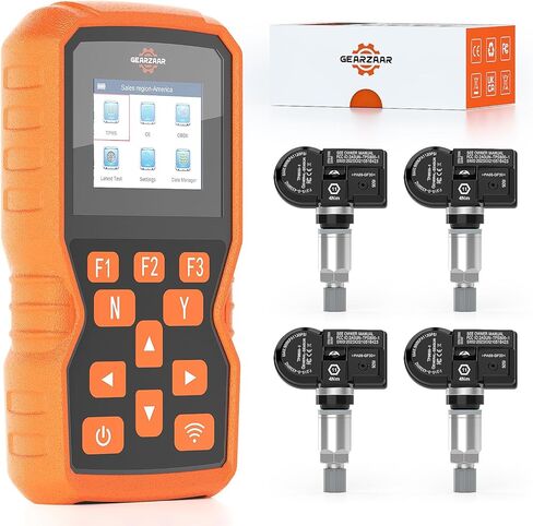 أداة برمجة TPMS XTP-SP820، مجموعة أدوات إعادة تعلم نظام مراقبة ضغط الإطارات مع 4 قطع 315 ميجا هرتز + 433 ميجا هرتز مستشعر معدني قابل للبرمجة، استنساخ معرف المستشعر الأصلي، إعادة ضبط/تنشيط/إعادة تعلم المستشعرات in Kuwait