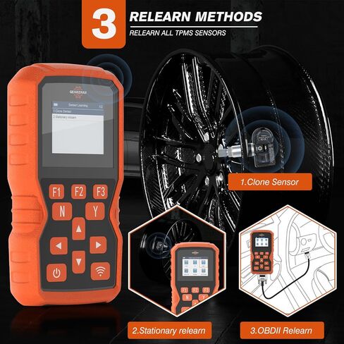 أداة برمجة TPMS XTP-SP820، مجموعة أدوات إعادة تعلم نظام مراقبة ضغط الإطارات مع 4 قطع 315 ميجا هرتز + 433 ميجا هرتز مستشعر معدني قابل للبرمجة، استنساخ معرف المستشعر الأصلي، إعادة ضبط/تنشيط/إعادة تعلم المستشعرات in Kuwait