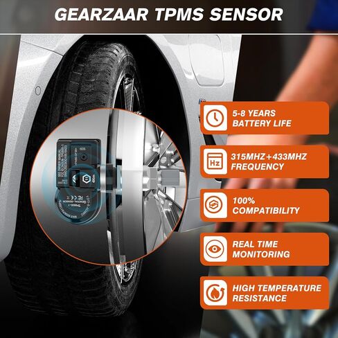 أداة برمجة TPMS XTP-SP820، مجموعة أدوات إعادة تعلم نظام مراقبة ضغط الإطارات مع 4 قطع 315 ميجا هرتز + 433 ميجا هرتز مستشعر معدني قابل للبرمجة، استنساخ معرف المستشعر الأصلي، إعادة ضبط/تنشيط/إعادة تعلم المستشعرات in Kuwait