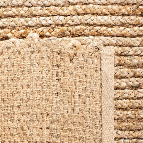 SAFAVIEH Cape Cod Collection Accent Rug - 4' x 6', Natural, Handmade Braided Jute, Ideal for High Traffic Areas in Entryway, Living Room, Bedroom (CAP355A) in Kuwait