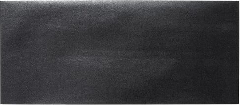 50 حزمة رقم 10 مظاريف عمل للدعوات، أسود معدني مع غطاء مربع (4 1/8 × 9 1/2 بوصة) in Kuwait