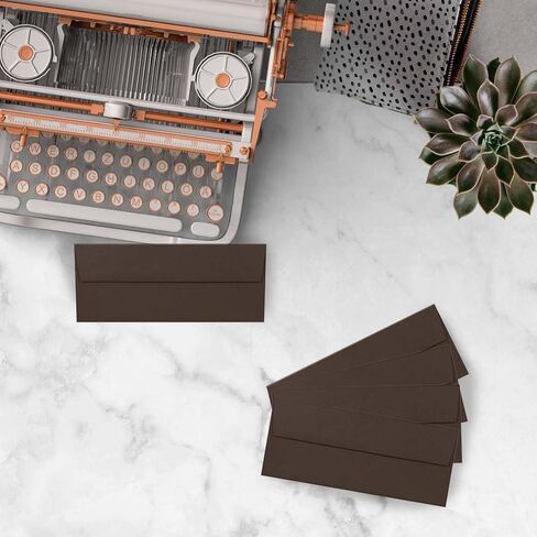 JAM PAPER A2 Premium Invitation Envelopes - 4 3/8 x 5 3/4 - Chocolate Brown Recycled - 50/Pack in Saudi Arabia