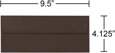 JAM PAPER A2 Premium Invitation Envelopes - 4 3/8 x 5 3/4 - Chocolate Brown Recycled - 50/Pack in Saudi Arabia