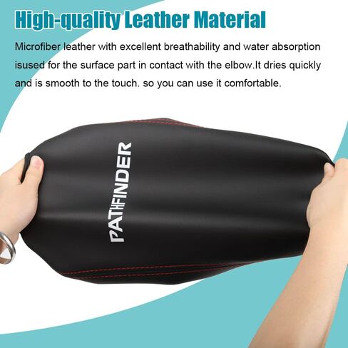 LEXLEY Center Console Pad Armrest Box Cover Waterproof Anti-Scratch Leather Protector Covers for Nissan 2013-2021 Pathfinder-Red Stitches in Kuwait