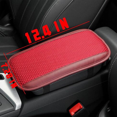 غطاء وسادة لوحدة التحكم المركزية للسيارة، حصيرة صندوق تخزين مسند الذراع التلقائي، واقي غطاء صندوق مقعد مسند الذراع الجلدي، غطاء مسند ذراع وحدة التحكم المركزية العالمية، حماية داخلية لمعظم السيارات (بني) in Kuwait