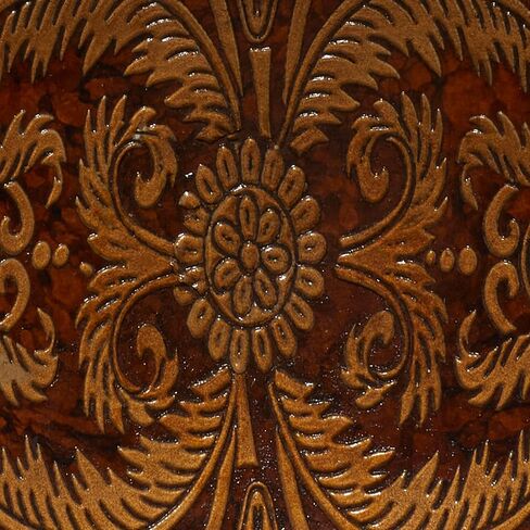 Deco 79 Polystone Intricate Carved Decorative Bowl, 19" x 14" x 11", Gold in Saudi Arabia