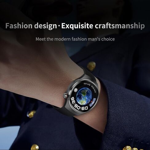ساعة ذكية للرجال (إجراء/الرد على المكالمة) مكالمة بلوتوث 1.53 بوصة HD ساعة ذكية عسكرية لهواتف Android iPhone IP68 مقاومة للماء ساعات رياضية خارجية متتبع النشاط والنوم ومعدل ضربات القلب in Kuwait