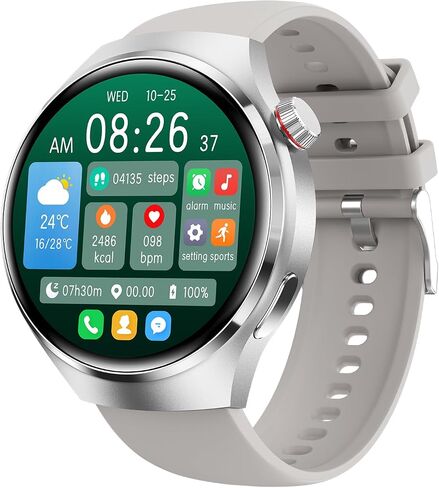 Smart Watch for Men(Make/Answer Call) Bluetooth Call 1.53" HD Military Smartwatch for Android iPhone Phones IP68 Waterproof Outdoor Sport Watches Activity Tracker Sleep Heart Rate in Saudi Arabia