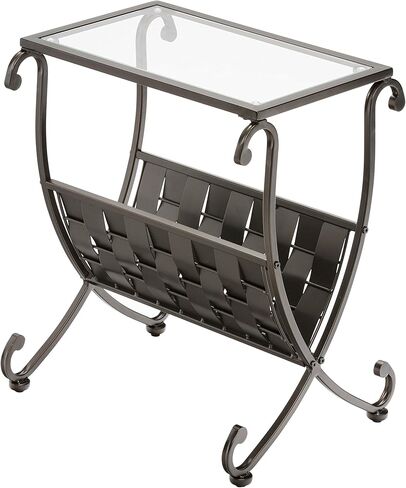Mango Steam Melbourne Magazine Rack/Side Table/Night Stand/Remote Stand with Storage Basket in Kuwait
