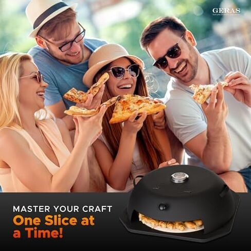 Pizza Oven Outdoor for Grill - Grill Top Pizza Oven For Outside - Pizza Stone, Pizza Peel Kit - Small Portable Home Backyard BBQ Pizzas Maker Charcoal Grill, Pellet, Propane Gas and Wood Fire in Kuwait