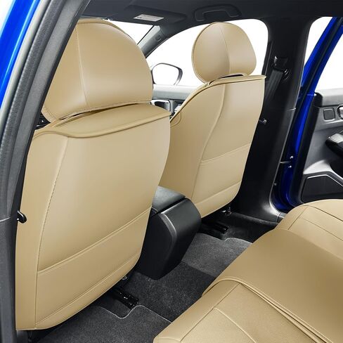 أغطية مقاعد OASIS AUTO Honda Civic 2011-2025 مخصصة تناسب 2/4 باب سيدان كوبيه هاتشباك غطاء جلدي حامي وسادة استبعاد Si (مجموعة كاملة، أسود) in Kuwait